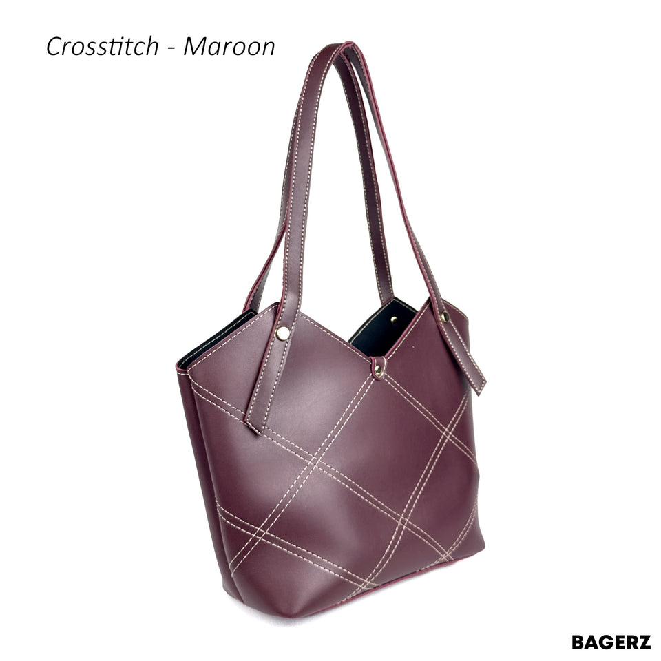 Crosstitch - Maroon