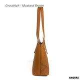 Crosstitch - Mustard Brown