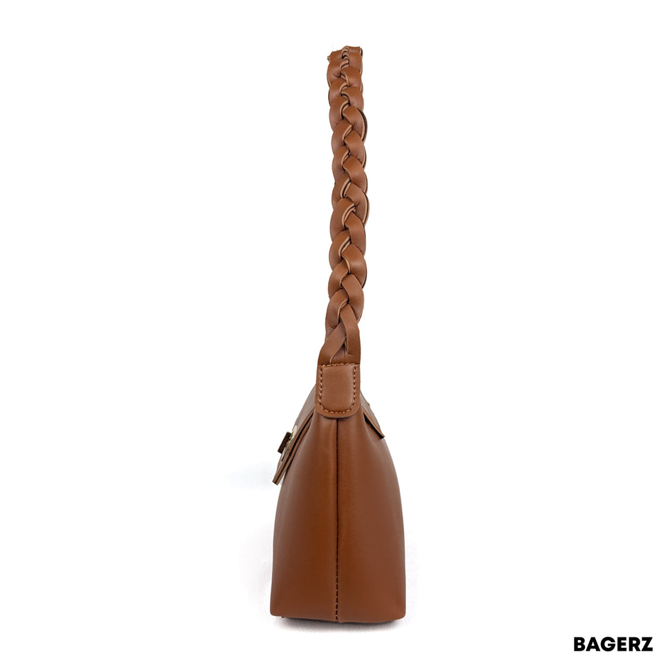 Plaited Handle - Mustard Brown